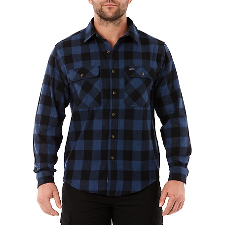Smith's Workwear Men's Buffalo 2-Pocket Flannel Shirt