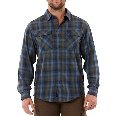 Smith's Workwear Men's Plaid 2-Pocket Flannel Shirt