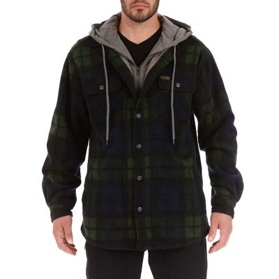 Smith's Workwear Sherpa-Lined Microfleece Shirt Jacket