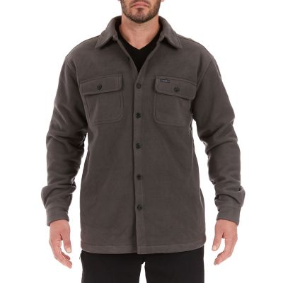 Smith's Workwear Men's Sherpa-Lined Fleece Shirt Jacket
