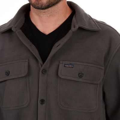 Image showing  Men's Sherpa-Lined Fleece Shirt Jacket