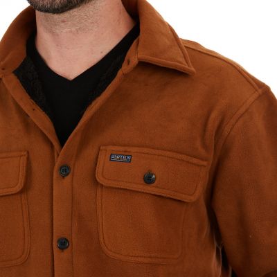 Image showing  Men's Sherpa-Lined Fleece Shirt Jacket
