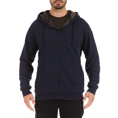 Smith's Workwear Men's Hooded Sherpa-Lined Thermal Jacket