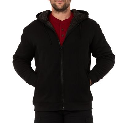 Smith's Workwear Men's Hooded Sherpa-Lined Thermal Jacket