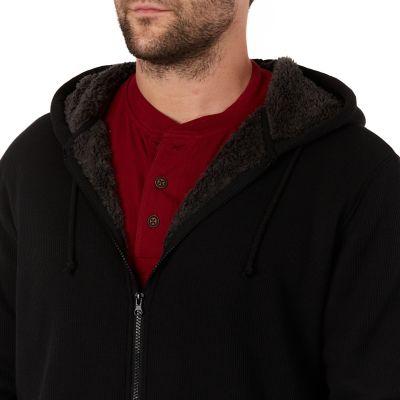 Image showing  Men's Hooded Sherpa-Lined Thermal Jacket