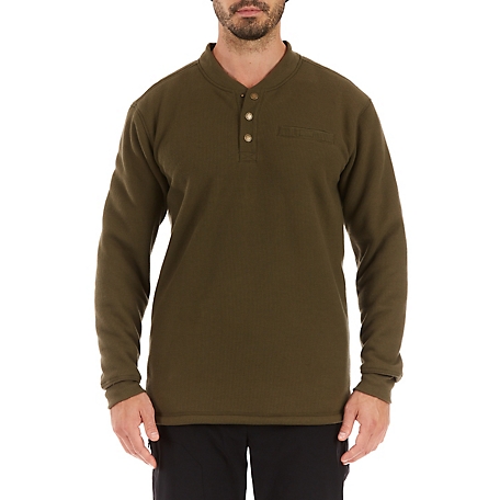 Smith's Workwear Sherpa Bonded Thermal Henley Pullover at Tractor