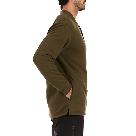 Smith's Workwear Men's Sherpa Bonded Thermal Henley Pullover