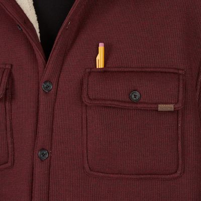 Image showing  Men's Sherpa Heather Thermal Shirt Jacket