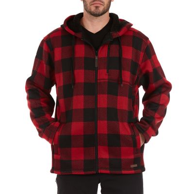Smith's Workwear Men's Buffalo Sweater Fleece Hooded Jacket