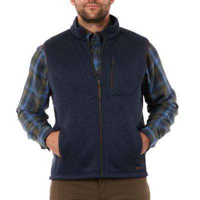 Smith's Workwear Men's Sherpa-Lined Sweater Fleece Vest