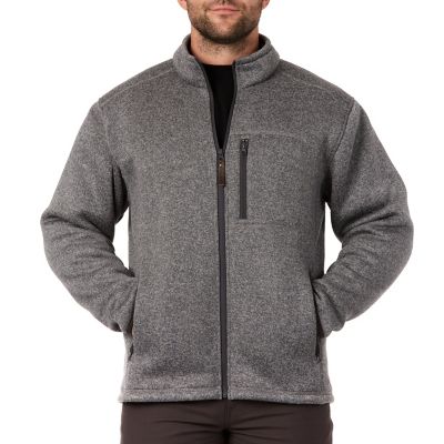 Smith's Workwear Men's Sherpa-Lined Sweater Fleece Jacket