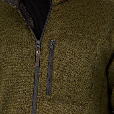Image showing  Men's Sherpa-Lined Sweater Fleece Jacket
