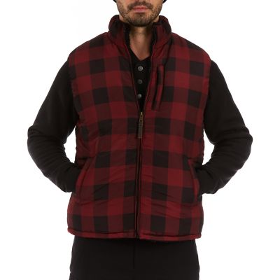 Smith's Workwear Men's Printed Sherpa-Lined Vest