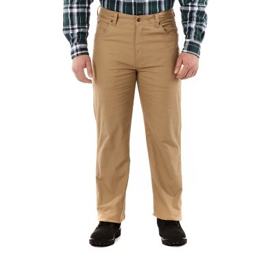 Smith's Workwear Men's Mid-Rise Print Fleece-Lined 5-Pocket Canvas Pants