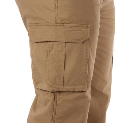 Image showing  Men's Relaxed Fit Mid-Rise Print Fleece-Lined Cargo Canvas Work Pants