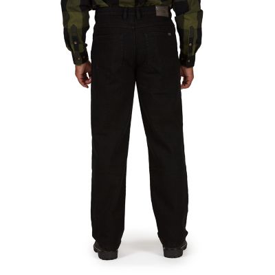 Image showing  Men's Relaxed Fit Mid-Rise Buffalo Fleece-Lined 5-Pocket Work Jeans