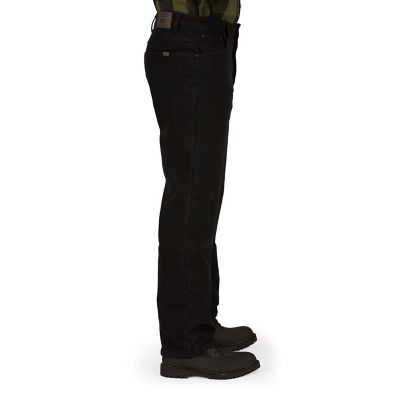 Image showing  Men's Relaxed Fit Mid-Rise Buffalo Fleece-Lined 5-Pocket Work Jeans