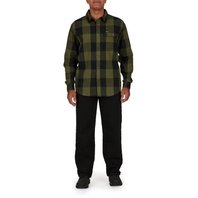 Image showing  Men's Relaxed Fit Mid-Rise Buffalo Fleece-Lined 5-Pocket Work Jeans