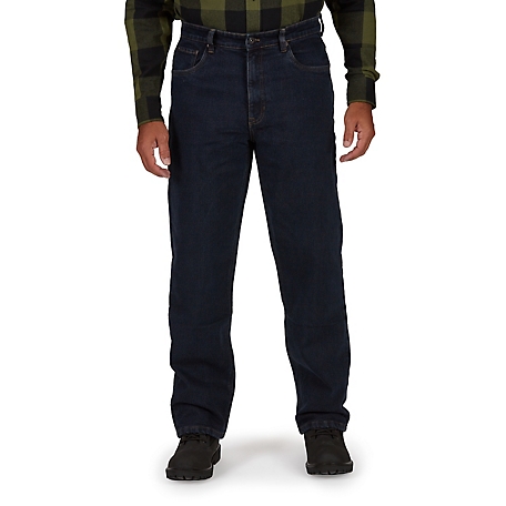 Smith's Workwear Men's Mid-Rise Camo Fleece-Lined 5-Pocket Jeans