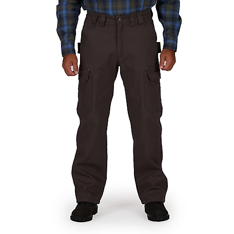 Smith's Workwear Men's Relaxed Fit Mid-Rise Fleece-Lined Canvas Cargo Work  Pants at Tractor Supply Co.
