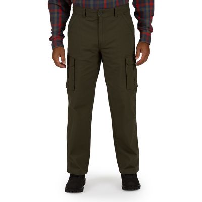 Smith's Workwear Men's Stretch Fit Mid-Rise Canvas Cargo Work Pants