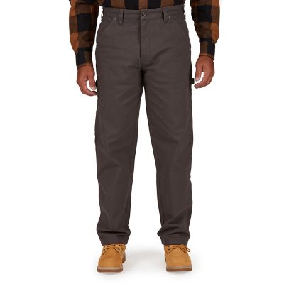 Smith's Workwear Men's Stretch Fit Mid-Rise Duck Canvas Carpenter Pants -  S1167S-GRAG-40/30