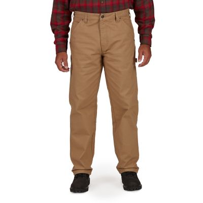 Smith's Workwear Men's Stretch Fit Mid-Rise Duck Canvas Carpenter Work Pants