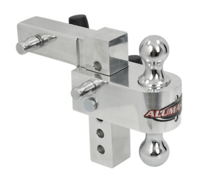 Image showing 7 th Aluma-Tow 2 in. Receiver Adjustable Ball Mount Hitch, 6 in. Drop, 12,000 lb. Capacity
