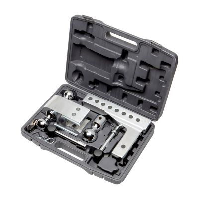 Image showing 6 th Aluma-Tow 2 in. Receiver Adjustable Ball Mount Hitch, 8 in. Drop, 12,000 lb. Capacity