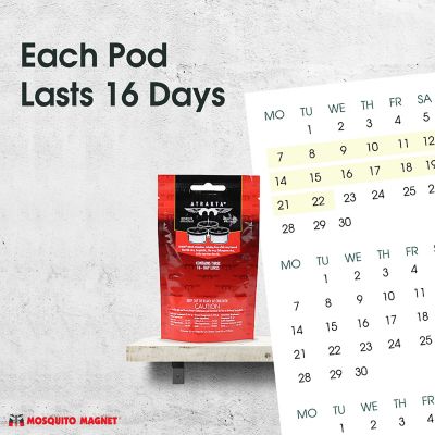 Image showing  ATRAKTA Mosquito Attractant Pods, 3-Pack