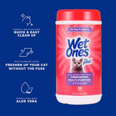 Image showing  Multi-Purpose Cat Wipes, 50 ct.