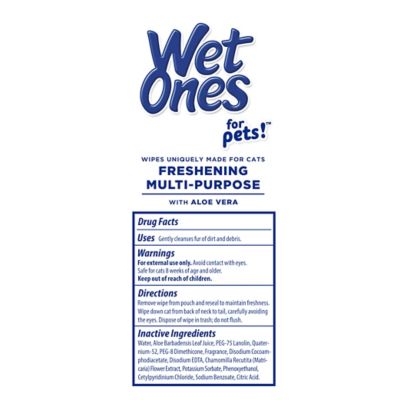Image showing 9 th Wet Ones Multi-Purpose Cat Wipes, 50 ct.