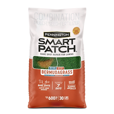 Pennington Penn Smart Patch Bermuda Grass Combination Mulch, Seed and Fertilizer