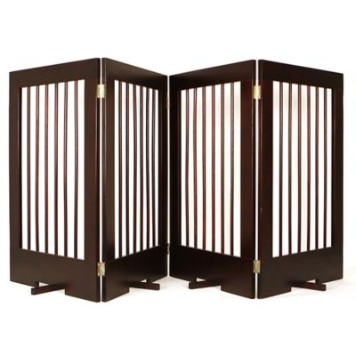 Image showing  Extra Tall Freestanding Wooden Pet Gate