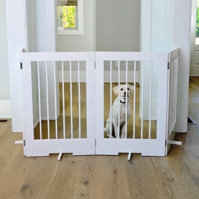 Image showing  Extra Tall Freestanding Wooden Pet Gate