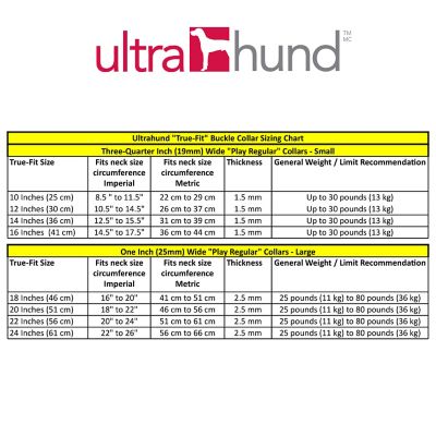 Image showing 4 th Ultrahund Buckle Dog Collar, 1 in. x 24 in.