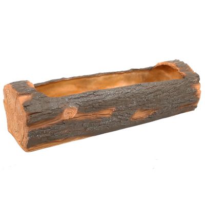 Image showing  12.5 gal. Rustic Log Flower Pot Planter Container