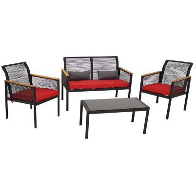 Sunnydaze Decor 4 pc. Coachford Patio Furniture Set