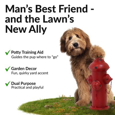 Image showing  Fire Hydrant Dog Pee Post Metal Garden Statue
