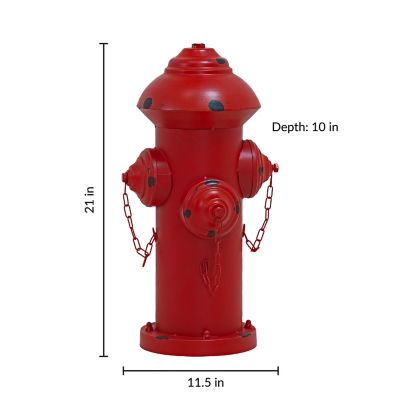 Image showing  Fire Hydrant Dog Pee Post Metal Garden Statue