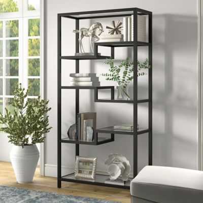 Hudson&Canal 4-Tier Johann Metal Bookcase