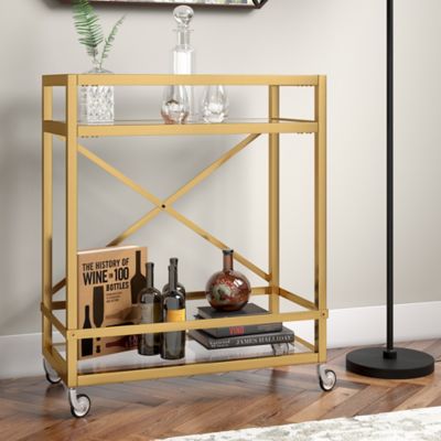 Hudson&Canal Rectangular Wilson Bar Cart