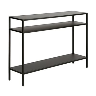 Image showing  Ricardo Console Table with Metal Shelves