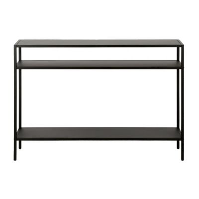 Image showing  Ricardo Console Table with Metal Shelves