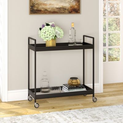 Hudson&Canal Rectangular Cooper Bar Cart