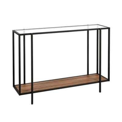 Image showing  Vireo Accent Table with Shelf, Blackened Bronze
