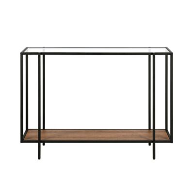Image showing  Vireo Accent Table with Shelf, Blackened Bronze
