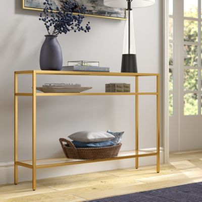 Image showing 7 th Hudson&Canal Siviline Console Table, 22 in. x 16 in. x 16 in.