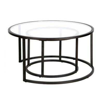 Image showing  Watson Round Nesting Coffee Tables, Satin Nickel