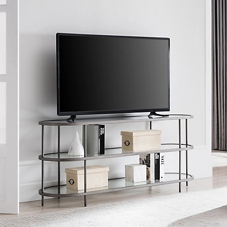 Hudson&Canal Leif Oval TV Stand for TVs Up to 60 in.